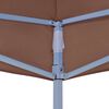 vidaXL Party Tent Roof 2x2 m Brown 270 g/m&sup2;