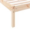 vidaXL Extra Long Bed Frame without Mattress 140x220 cm Solid Wood Pine