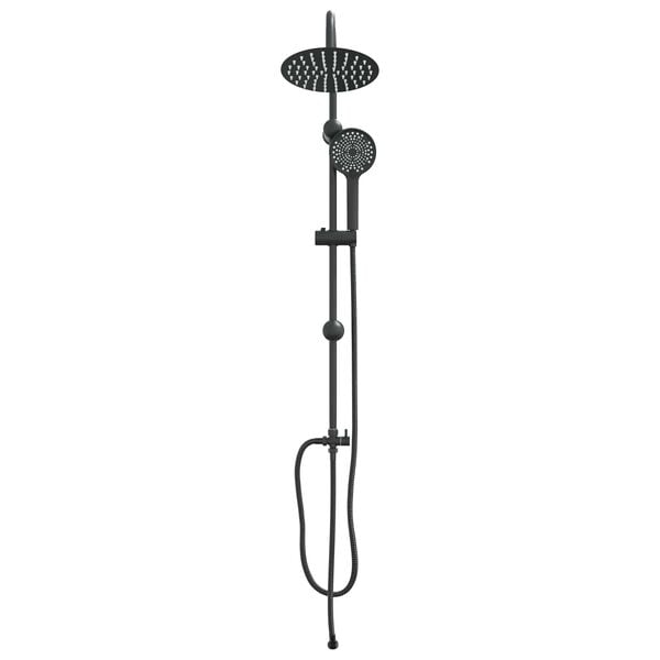 vidaXL Shower System Manual Black 45 x 20 x 96 cm Brass,Sus201 and ABS