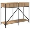 vidaXL Console Table Artisan Oak 100 x 39 x 78.5 cm Engineered Wood