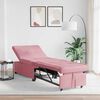vidaXL Sofa Bed Pink 67 x 194 x 38 cm Velvet