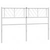 vidaXL Metal Headboard White 140 cm
