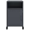 vidaXL Bedside Cabinets 2 pcs Anthracite 36x39x59 cm Steel