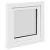 Basement Window Manual RISOR White 50 x 50 cm PVC and Glass