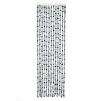Travellife Fly Curtain for Door Chenille Stripe 185x56 cm Grey and Blue