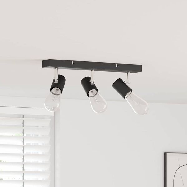 vidaXL Ceiling Spotlight Black 38 x 6.5 x 11.5 cm Metal
