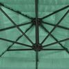 vidaXL Garden Parasol with Steel Pole Green 248x248x248 cm
