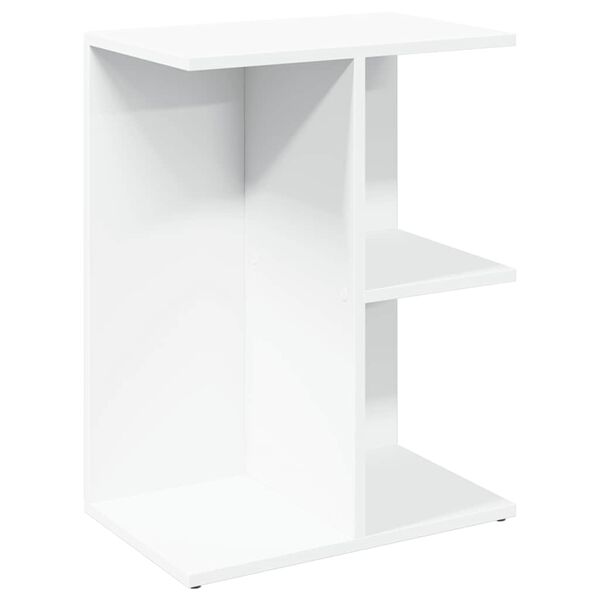 vidaXL Bedside Table White 46.5x29x61 cm Engineered Wood