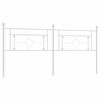 vidaXL Metal Replace Headboard White 200 cm