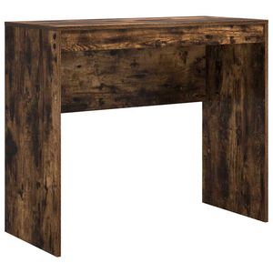vidaXL Desk Smoked Oak 90 x 40 x 76 cm