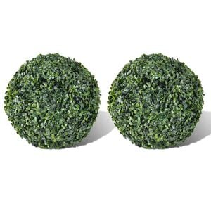 vidaXL Artificial Plant | Set of 2 | Mixed green | PVC | Medium