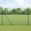 vidaXL Fence Post Green 25 x 1.6 m (12 x 12 mm mesh) Steel and PVC