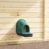 vidaXL Chicken Nesting Boxes 4 pcs Wall-Mounted Dark Green Plastic