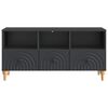 vidaXL TV Cabinet Black 102 x 34.5 x 50 cm Engineered Wood