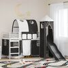 vidaXL Kids'Loft Bed Frame White and Black 99.5 x 190 cm Metal