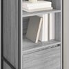vidaXL Book Cabinet Grey Sonoma 43 x 36 x 150.5 cm Engineered Wood