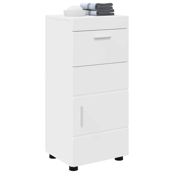 vidaXL Bathroom Cabinet Set with Drawer TULUM White 37 x 31.5 x 82 cm