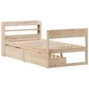 vidaXL Bed Frame without Mattress 90x190 cm Single Solid Wood Pine