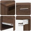 vidaXL Wooden Cabinet Brown Oak 150 x 39 x 30 cm Engineered Wood