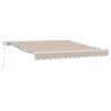 vidaXL Retractable Awning Beige 350 x 250 cm Polyester and Aluminium