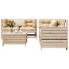 vidaXL 5 Piece Garden Sofa Set Solid Wood Pine