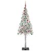 vidaXL Christmas Tree with 300 LEDs White 210 cm PE and Steel