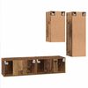 vidaXL TV Cabinet Set Wall-mounted 4 pcs Old Wood Engineered Wood