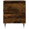 vidaXL Bedside Cabinets 2 pcs Smoked Oak 40x35x50 cm Engineered Wood