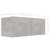 vidaXL 5 Piece TV Cabinet Set Concrete Grey Engineered Wood