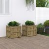 vidaXL Garden Planters 2 pcs Impregnated Wood Pine