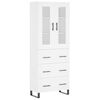 vidaXL Highboard White 69.5x34x180 cm Engineered Wood