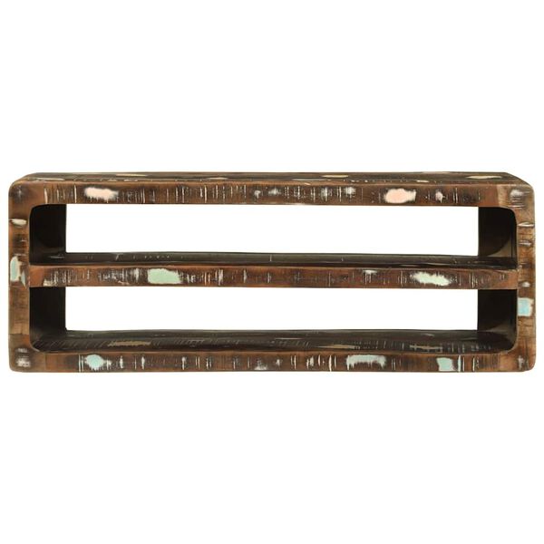 vidaXL TV Cabinet Multicolour 100 x 32 x 36 cm Solid Reclaim wood