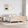 vidaXL Bed Frame without Mattress 200x200 cm Solid Wood Pine