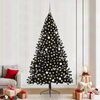 vidaXL Artificial Pre-lit Christmas Tree Black 240 cm PVC