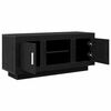 vidaXL TV Cabinet Black Oak 102 x 35 x 45 cm Engineered Wood