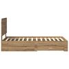 vidaXL Bed Frame with Drawer Artisan Oak 100 x 200 cm Engineered Wood