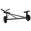 vidaXL Boat Trailer Silver 302 x 107 x 42 cm Steel