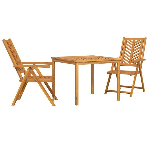 vidaXL Garden Dining Set 7 pcs Brown Solid acacia wood