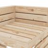 vidaXL Garden 2 Seater Pallet Sofa Wood