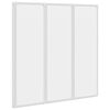 vidaXL Shower Bath Screen Wall 117 x 120 cm 3 Panels Foldable