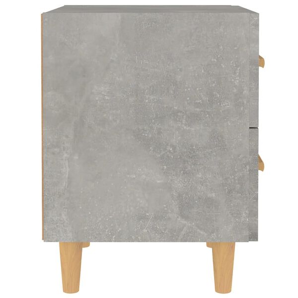 vidaXL Bed Cabinets 2 pcs Concrete Grey 40x35x47.5 cm