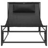 vidaXL Garden Lounger Chair Anthracite 87x74x73 cm Steel and Textilene