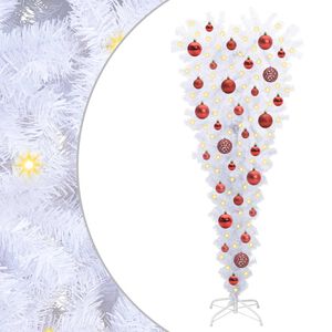 vidaXL Artificial Christmas Tree with Stand White 120 cm PVC and Steel
