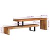 vidaXL TV Stand Solid Acacia Wood
