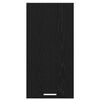 vidaXL Hanging Cabinet Riga Black Oak and White 40 x 31 x 80 cm