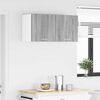 vidaXL Hanging Cabinet with Door Grey Sonoma and White 40 x 31 x 40 cm