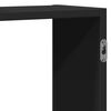 vidaXL Wall Shelf Black 159x18x65 cm Engineered Wood