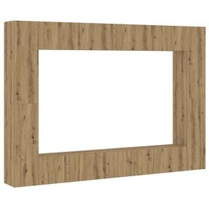 vidaXL Wall Mounted TV cabinets 8 pcs Artisan Oak Engineered Wood