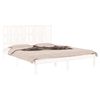 vidaXL Bed Frame without Mattress White Pine 160x200 cm Solid Wood