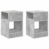 vidaXL End Table 2 pcs Concrete Grey 30.5 x 30 x 45 cm Engineered Wood